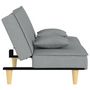 Voir la diapositive 5 : VIDAXL Canape-lit a gris clair tissu