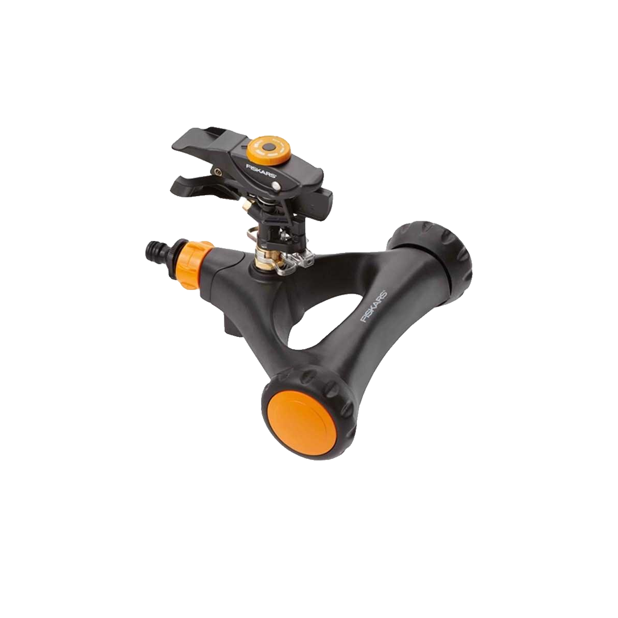 Voir la diapositive 2 : Fiskars Arroseur Fiskars 1023656 métal avec roues