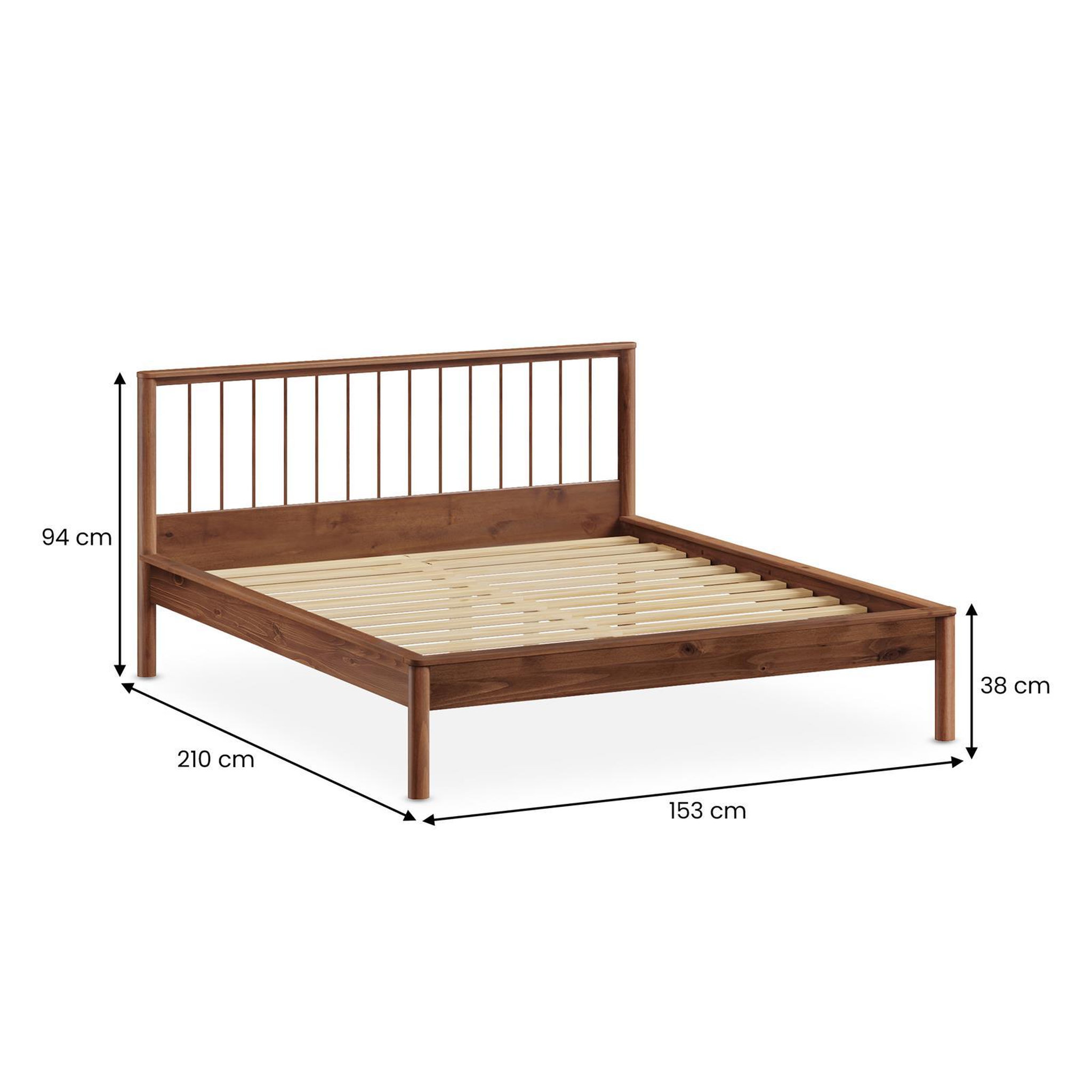 Voir la diapositive 5 : IDIMEX Lit 140 x 200 avec sommier APOANA en bois massif