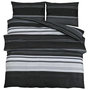 Voir la diapositive 2 : VIDAXL Ensemble de housse de couette noir et blanc 200x200 cm Coton