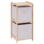 FIVE Étagère Salle de Bain 2 Niveaux  Tidy  77cm Naturel