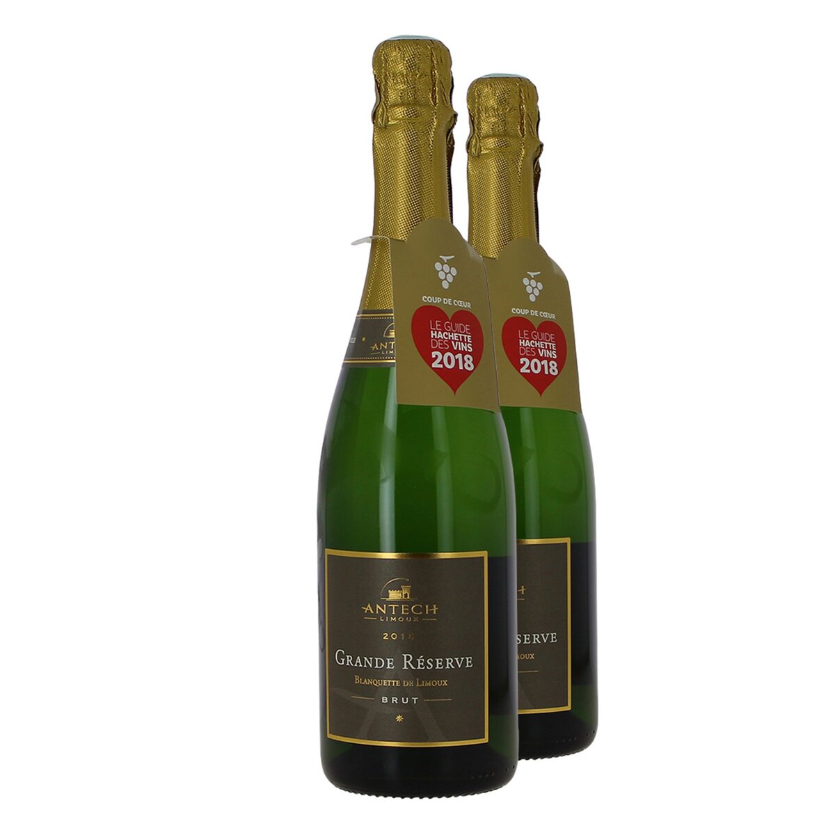 Lot de 2 bouteilles de Grande Réserve Brut Blanquette De Limoux 2015 75cl