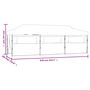 Voir la diapositive 6 : VIDAXL Tente de reception pliable avec 8 parois 3x9 m Bleu