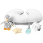 Voir la diapositive 1 : NUBY Coussin intéractif moelleux - NUBY - Tummy Time - Gris / Blanc