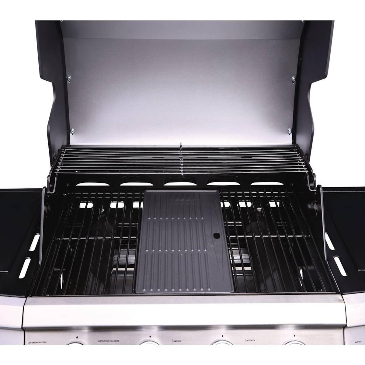 Habitat et Jardin Barbecue gaz  Bingo 5  - 5 Brûleurs dont 1 latéral - 15.2kW + Housse protection - Noir