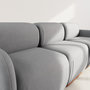 Voir la diapositive 5 : LISA DESIGN Penelope - canapé droit modulable 3 places en velours texturé