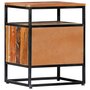 Voir la diapositive 3 : VIDAXL Table de chevet 40 x 30 x 50 cm Bois de recuperation et acier