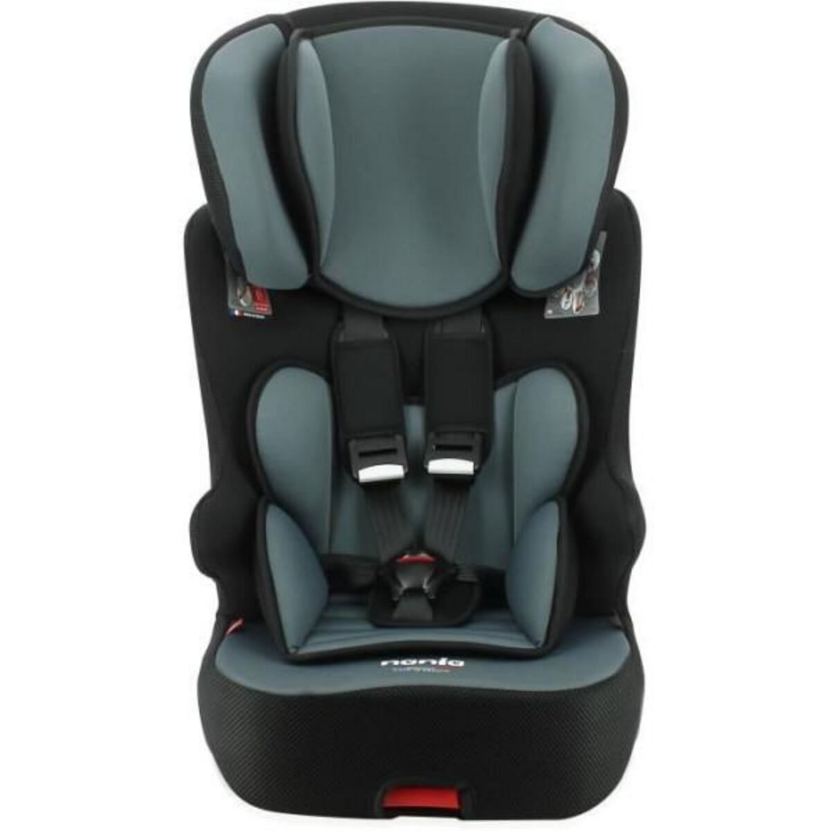 NANIA Siege Auto NANIA RACER - Isofix - Groupe 1/2/3 (9-36Kg) - Tetiere  réglable en hauteur - Access gris - Fabriqué en France pas cher 