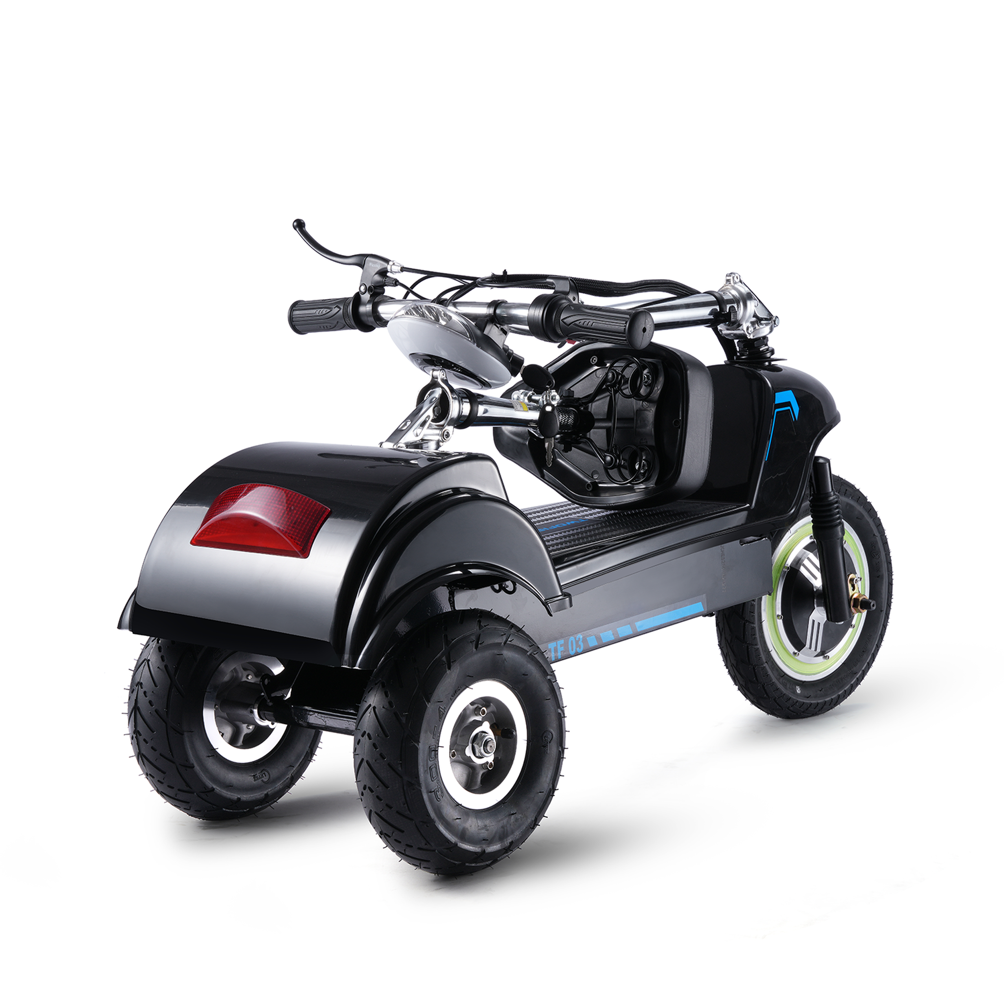 Voir la diapositive 4 : TWOFISH Trottinette électrique à trois roues avec siège amovible twofish tf03