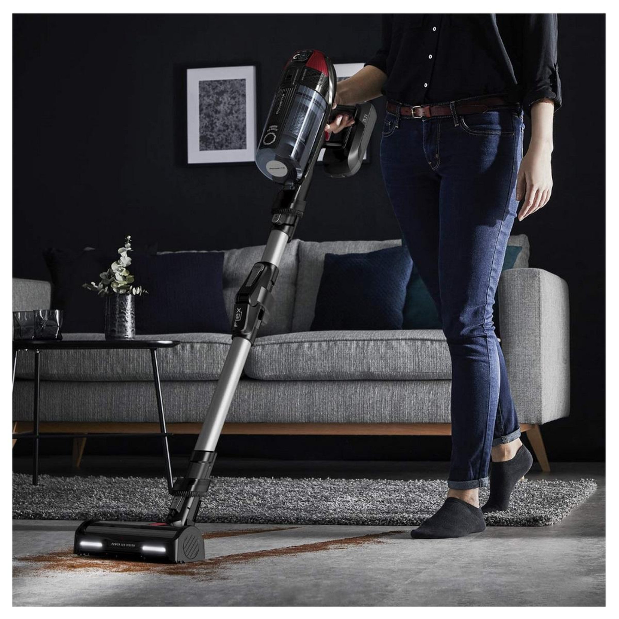 Voir la diapositive 6 : ROWENTA Aspirateur balai rechargeable 25.2v x-force flex auto noir et rouge - rh98a7wo