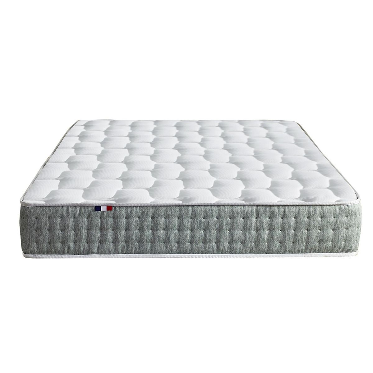 IDLITERIE Matelas ressorts ensachés 7 zones HYGGE - soutien ferme et réversible