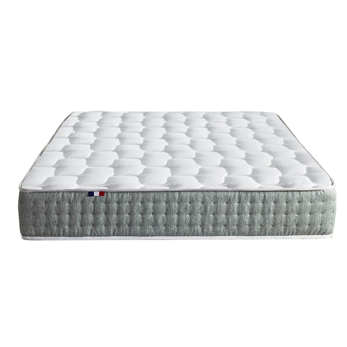 IDLITERIE Matelas ressorts ensachés 7 zones HYGGE - soutien ferme et réversible