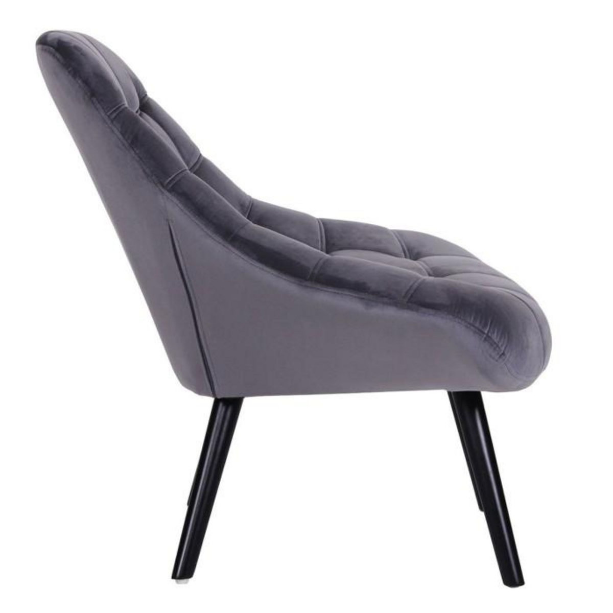 Paris Prix Fauteuil Scandinave en Velours  Johan  102cm Gris