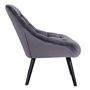 Voir la diapositive 3 : Paris Prix Fauteuil Scandinave en Velours  Johan  102cm Gris