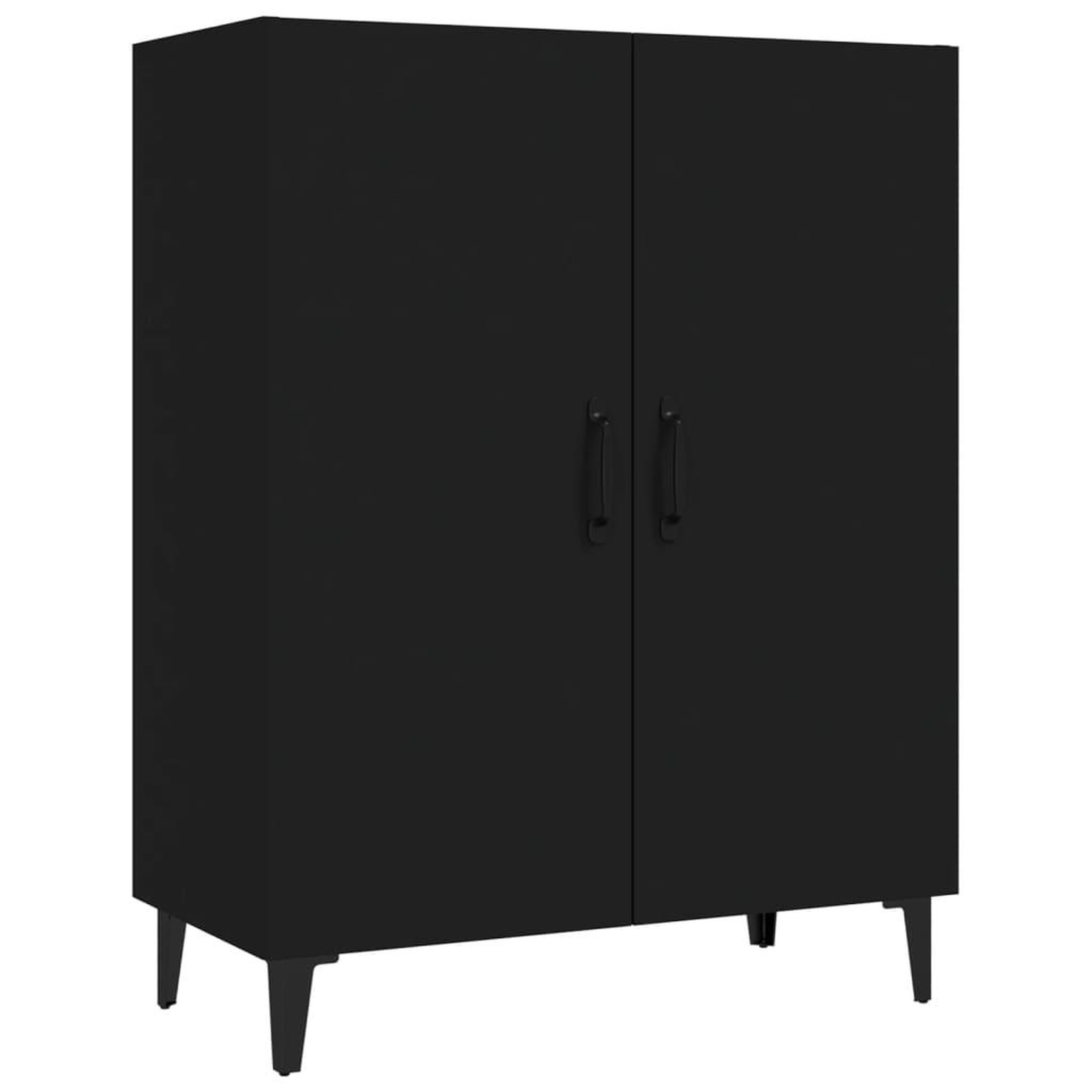 Voir la diapositive 2 : VIDAXL Buffet Noir 70x34x90 cm Bois d'ingenierie