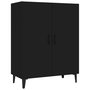 Voir la diapositive 2 : VIDAXL Buffet Noir 70x34x90 cm Bois d'ingenierie