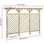 Voir la diapositive 6 : VIDAXL Cloture a treillis de jardin avec pergola 300x50x200 cm Pin