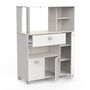 Voir la diapositive 3 : Meuble de rangement de cuisine compact 3 portes 1 tiroir L99cm PESTO