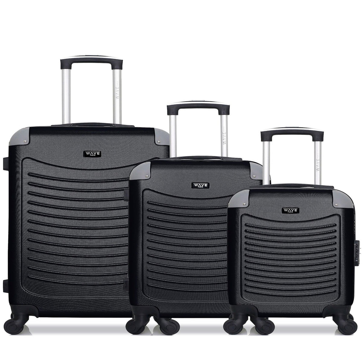 WAVE PARIS WAVE PARIS - Lot de 3 - Valise Weekend, valise cabine et valise cabine XXS CONGO