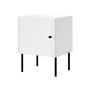 Voir la diapositive 2 : BEST MOBILIER Lavaggi - table de chevet - blanc - 45 cm