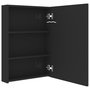 Voir la diapositive 5 : VIDAXL Armoire de salle de bain à miroir LED noir brillant 50x13x70 cm
