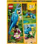 Voir la diapositive 9 : LEGO Creator  31136 - Le perroquet exotique, Jouet de Construction, Figurines Animaux de la Jungle, avec Grenouille et Poisson