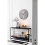 Voir la diapositive 4 : Paris Prix Horloge Murale en Métal Design  Mat  76cm Gris