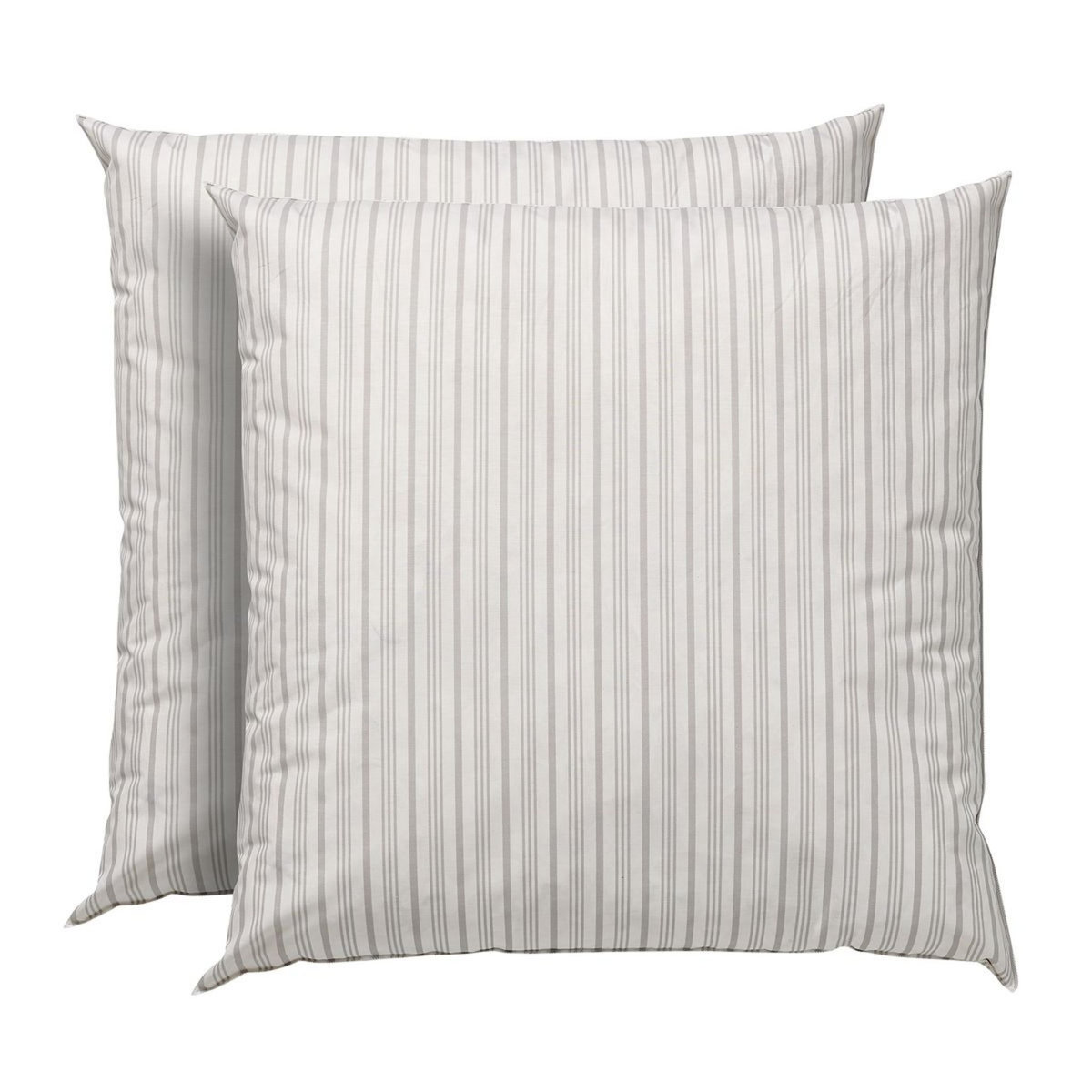 Lot de 2 oreillers naturels confort ferme en plumettes neuves et polycoton traité anti acariens 