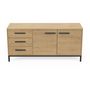 Voir la diapositive 2 : Enfilade 2 portes 3 tiroirs L152cm DAFT