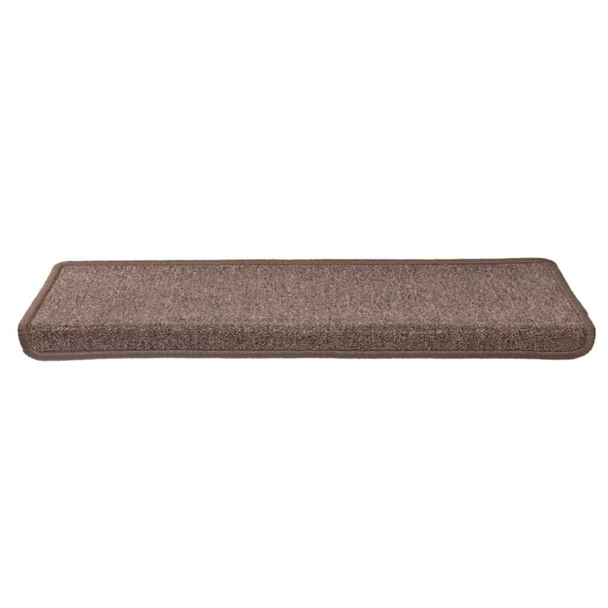 VIDAXL Tapis d'escalier 30 pcs 65x21x4 cm Marron