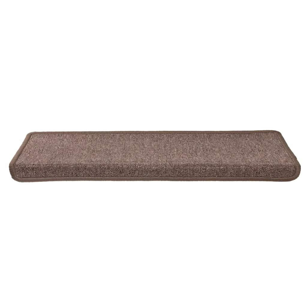 VIDAXL Tapis d'escalier 30 pcs 65x21x4 cm Marron