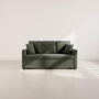 Voir la diapositive 6 : BEST MOBILIER Cyrus - canapé droit 3 places convertible en velours côtelé