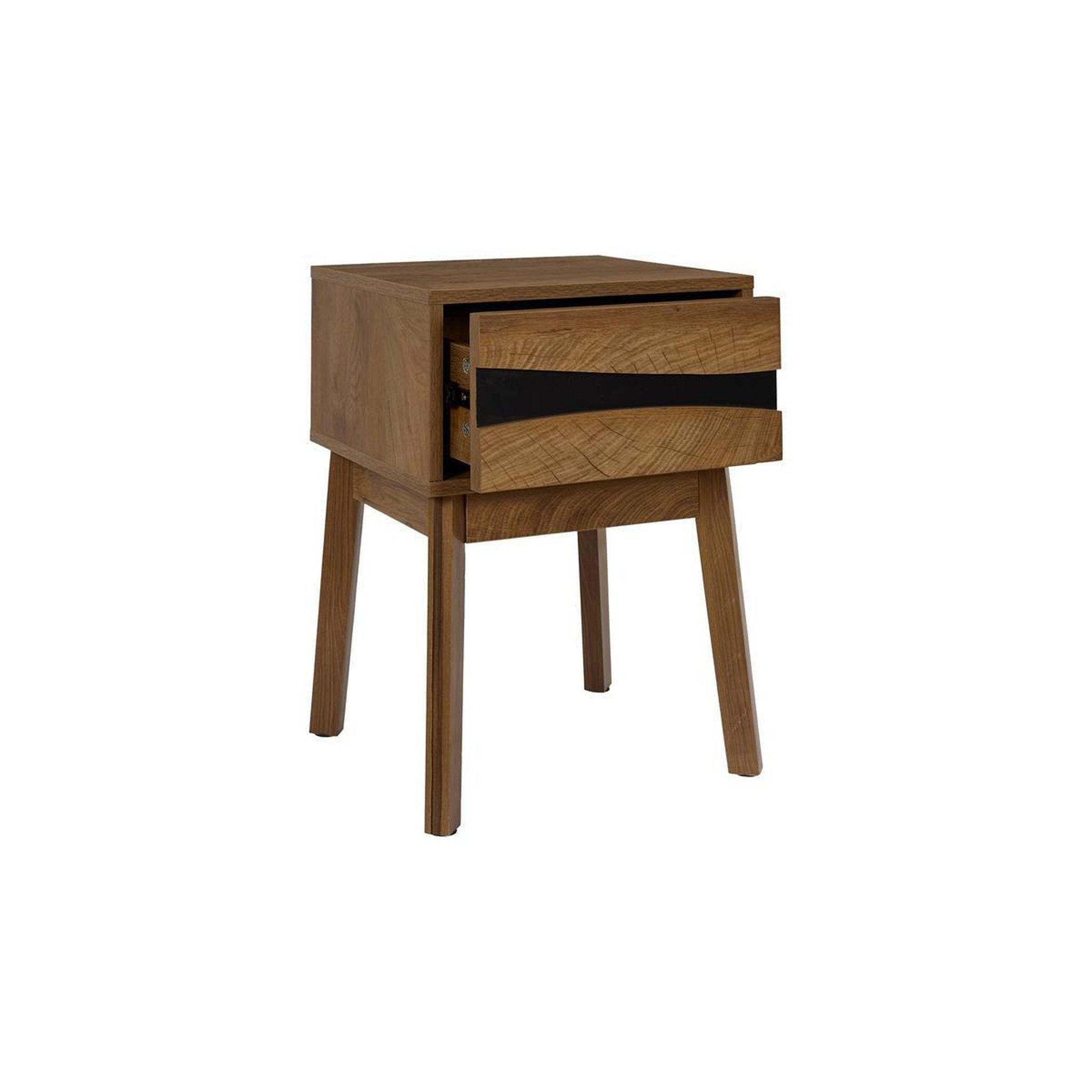 Voir la diapositive 3 : The Home Deco Factory Table de chevet avec tiroir  forest  55cm marron