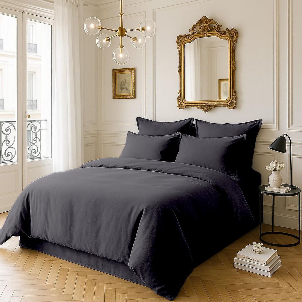 BATON ROUGE Taie d'oreiller 100% satin de coton 105 fils