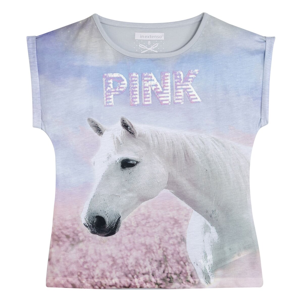 IN EXTENSO Tee-shirt manches courtes Cheval fille