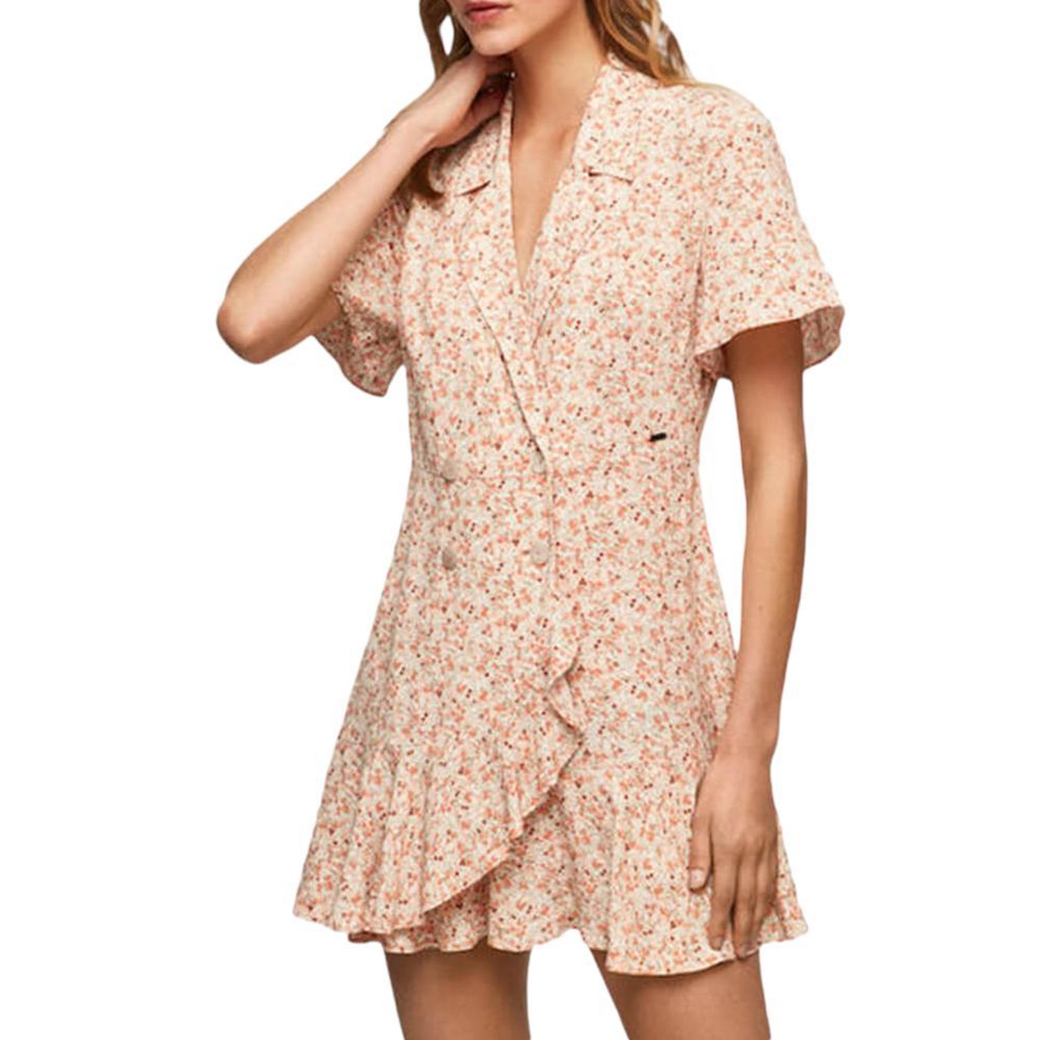 Voir la diapositive 1 : Pepe Jeans Combishort Orange à Motifs Femme Pepe Jeans Aide