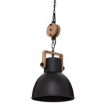 ATMOSPHERA Lampe Suspension en Métal  Silas  23cm Noir