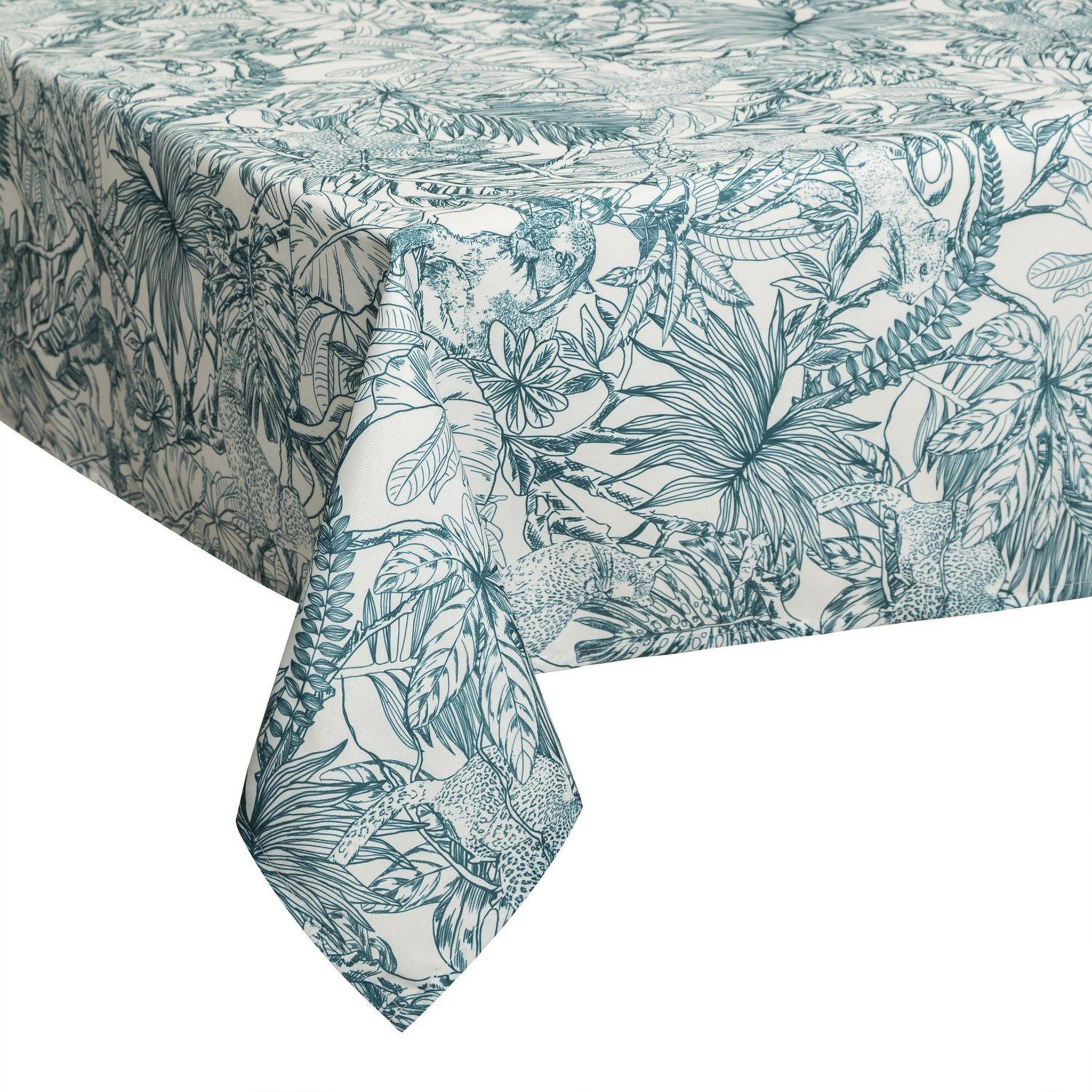 ATMOSPHERA Nappe anti-tache ethnique tikal - l. 240 x l . 140 cm - vert