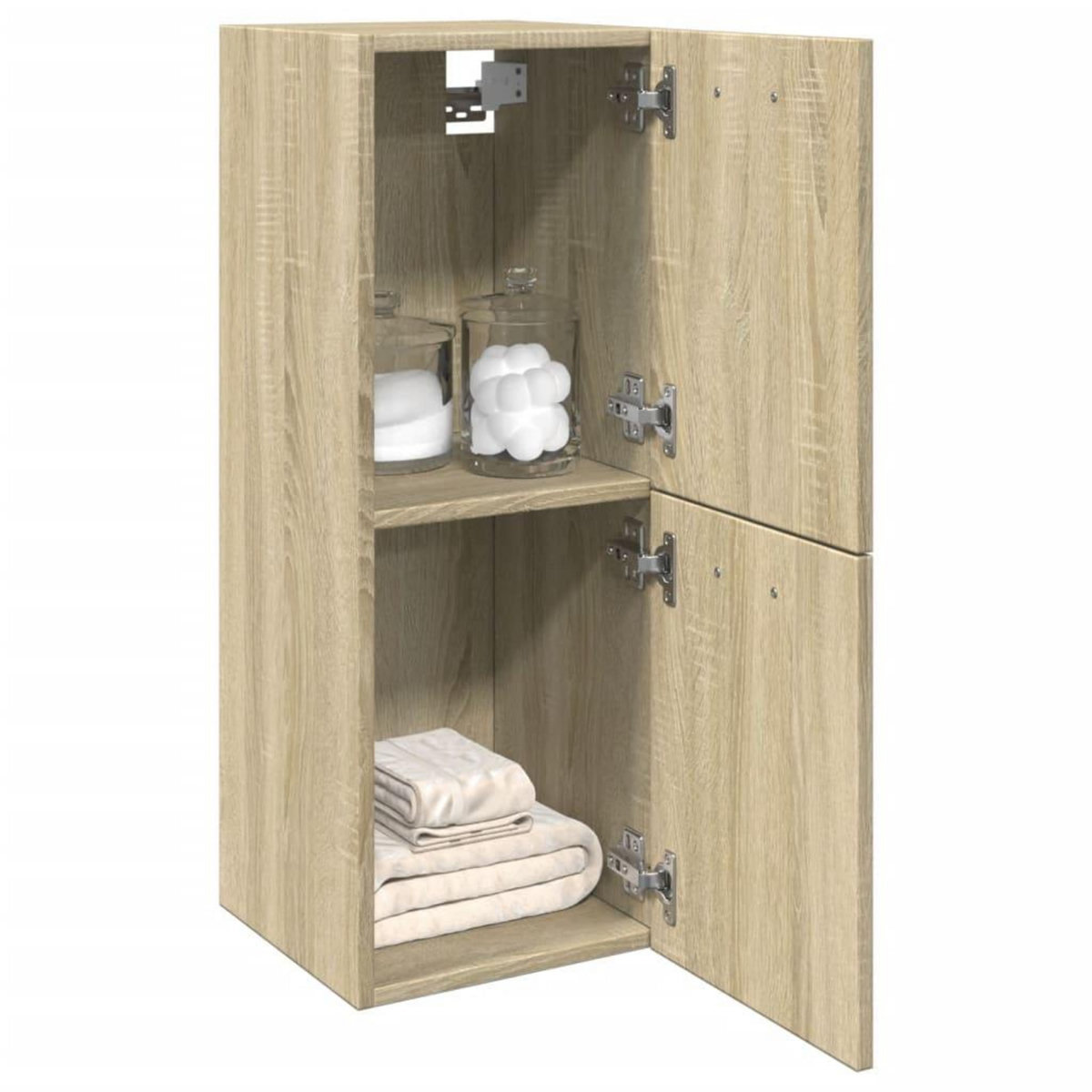 VIDAXL Armoire de salle de bain Chene sonoma 30x30x80 cm Agglomere