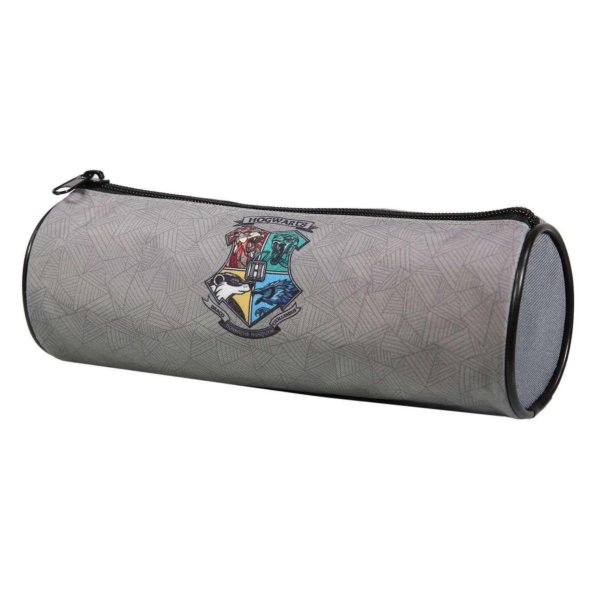 Voir la diapositive 2 : Bagtrotter BAGTROTTER Trousse scolaire ronde Harry Potter Grise