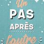 Voir la diapositive 2 : Paris Prix Tapis Déco  Un Pas Après l'Autre  50x80cm Bleu
