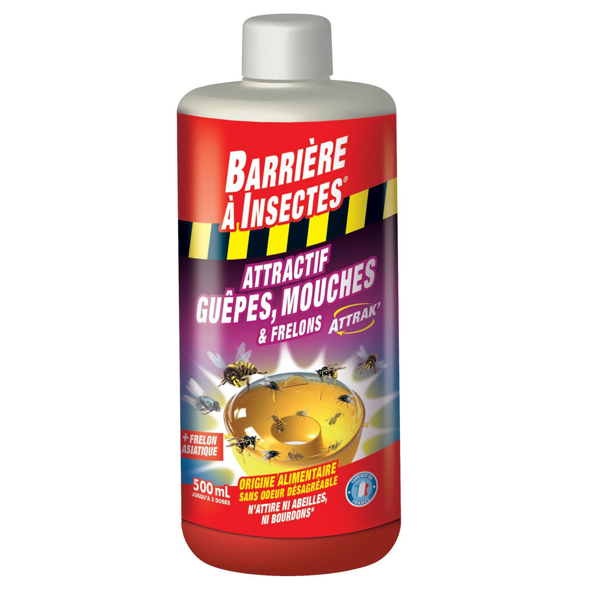 BARRIERE A INSECTES Appât pour Guêpes, Mouches & Frelons  500 mL Barrière à Insectes