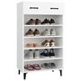 Voir la diapositive 5 : VIDAXL Armoire a chaussures Blanc 60x35x105 cm Bois d'ingenierie