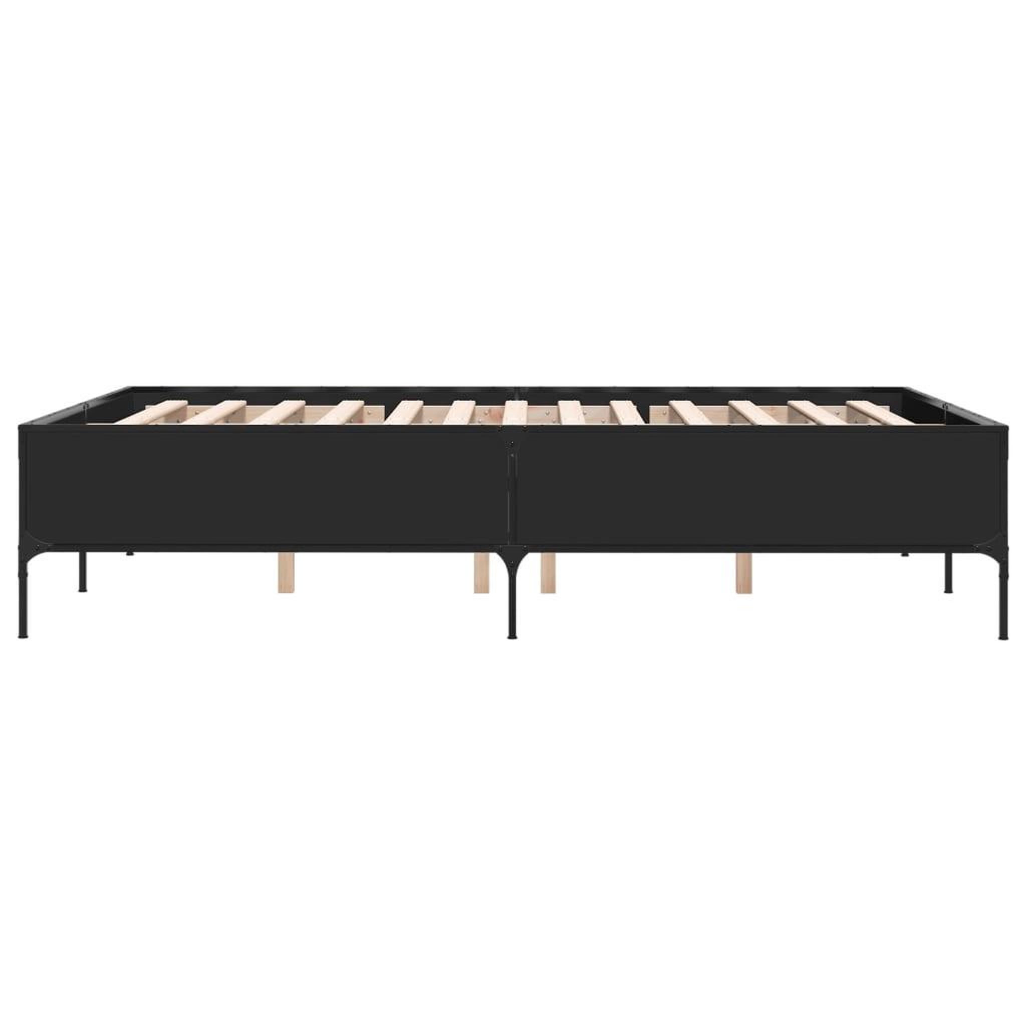 Voir la diapositive 5 : VIDAXL Cadre de lit sans matelas noir 120x190 cm