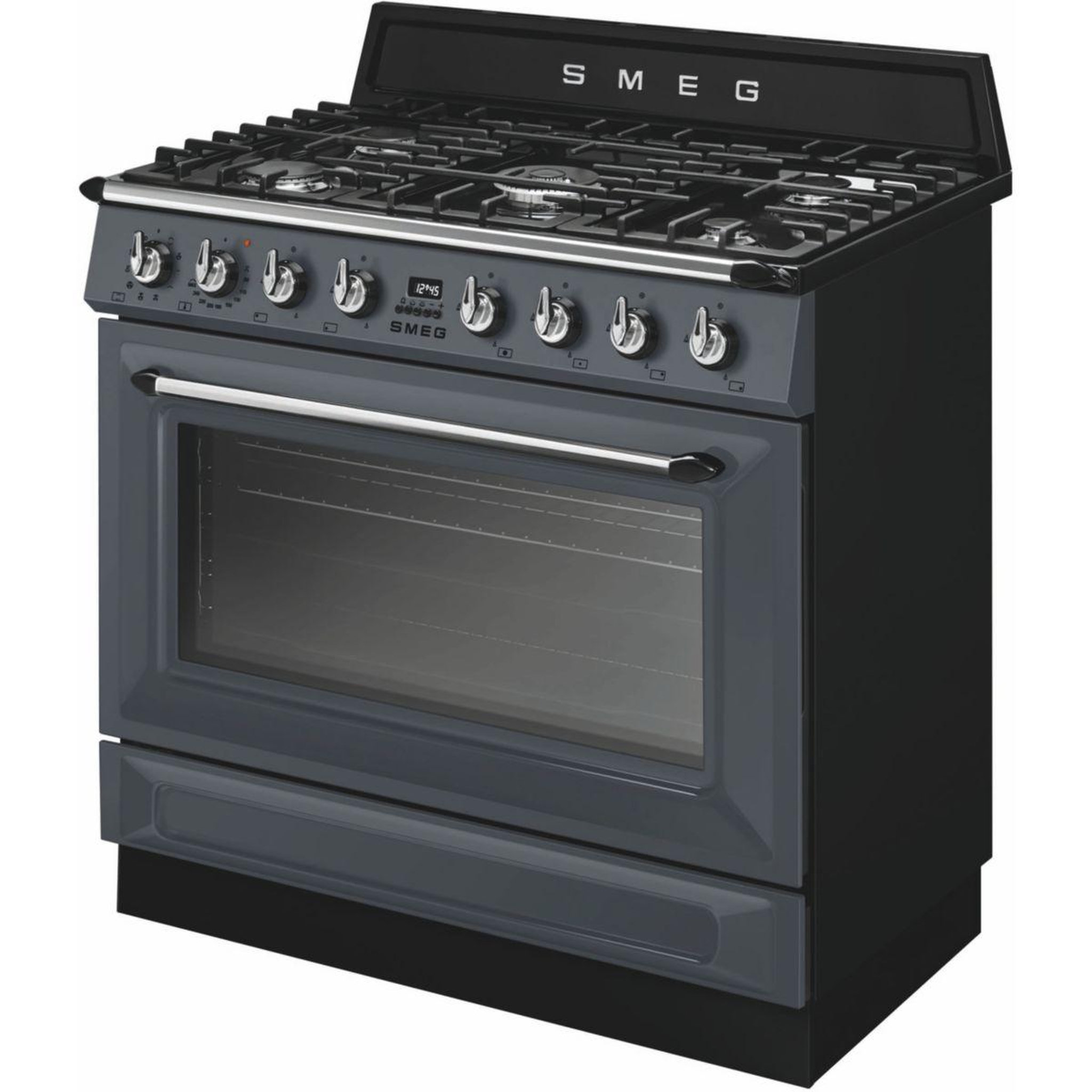 Voir la diapositive 2 : SMEG Piano de cuisson gaz tr90gpgr