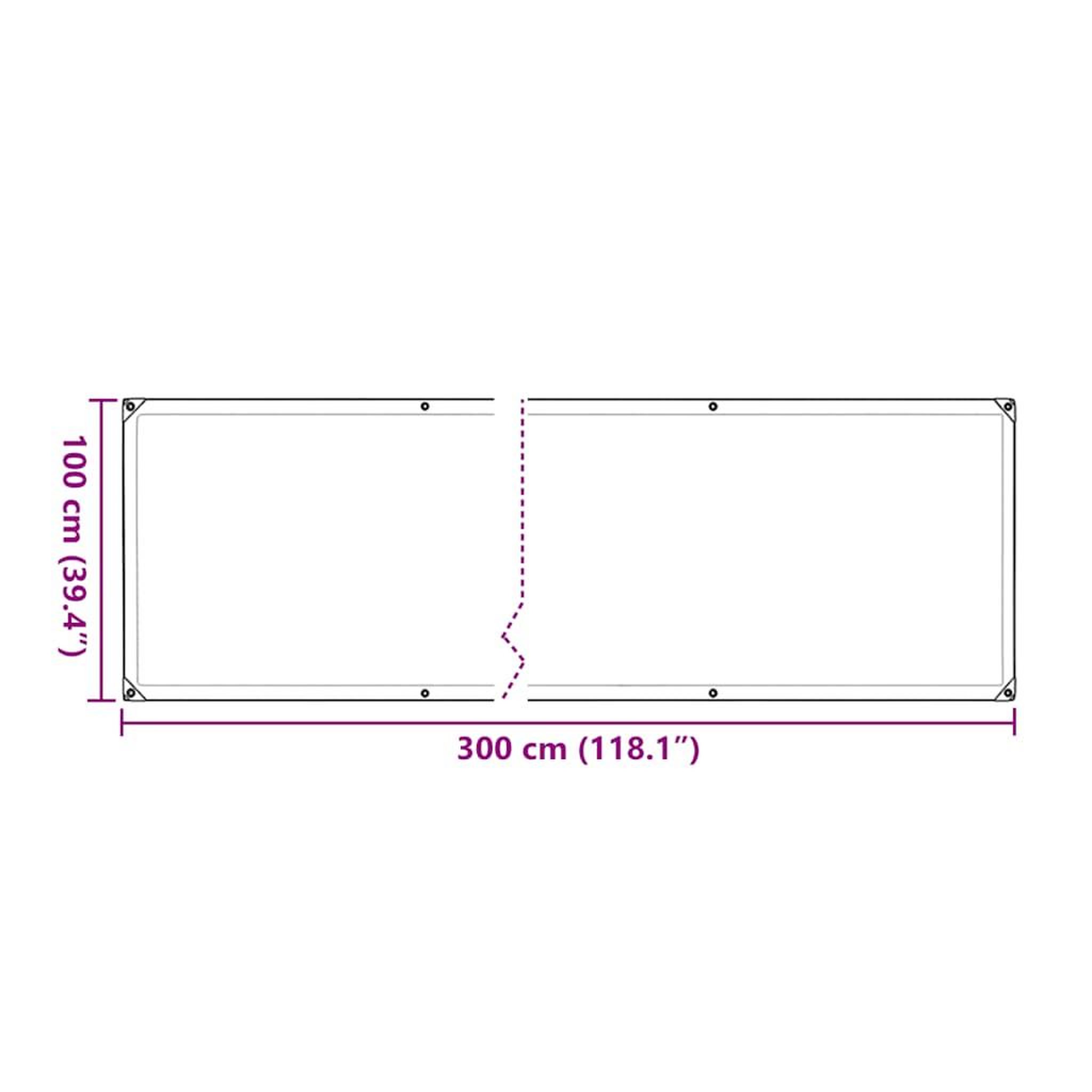 Voir la diapositive 6 : VIDAXL Housse de protection plantes avec œillets 1x3 m polyethylene