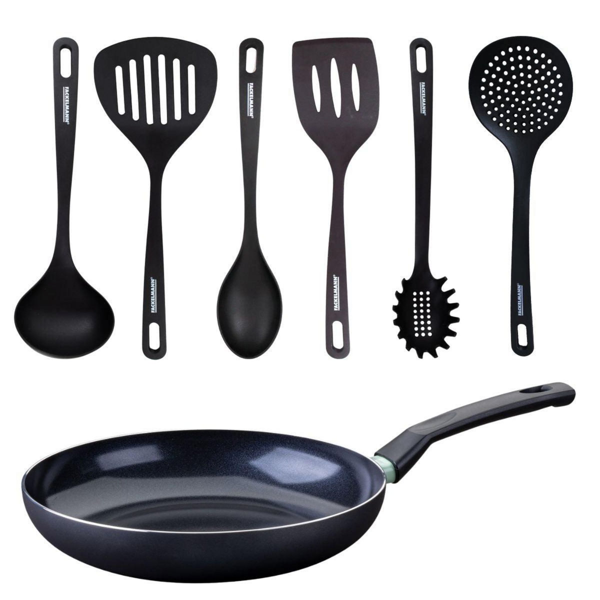Fackelmann Set poêle antiadhésive céramique 30 cm et 6 ustensiles Fackelmann Brandao
