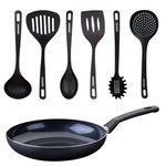 Fackelmann Set poêle antiadhésive céramique 30 cm et 6 ustensiles Fackelmann Brandao