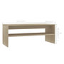 Voir la diapositive 6 : VIDAXL Table basse Chene sonoma 100x40x40 cm Bois d'ingenierie