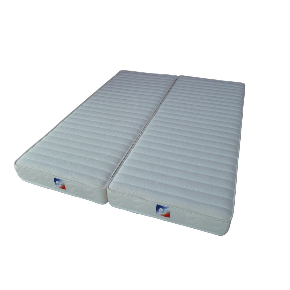 Ensemble de 2 matelas latex 80x200 cm SYMPHONIE pour lit relaxation 